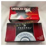 100 RDS AMERICAN EAGLE 9MM LUGERS 147 GRAIN/FEDERL