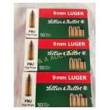 150RDS LELLIE & BELLOT 9MM LUGER 115G. FMJ