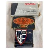 100RDS FEDERAL,S&W,32 ATO 71G,24RDS,380,FMJ