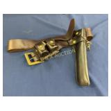 K BRAND LEATHER BELT PISTOL/CYCLINDER HOLDER