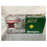 50 SHELLS WINCHESTER/REMINGTON 20G. 2 3/4" 7SHOT