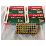 200RDS LELLIEN & BELLUT 9MM 115G. FMJ