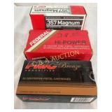 150RDS 357 2158G. 110G PMC, FEDERAL,FMJ, ETC