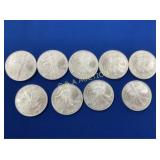 (10) 2006 UNC SILVER AMERICAN EAGLES