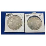 (2) MORGANS 1880 O SILVER DOLLARS