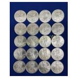(20) UNC 2001 SILVER AMERICAN EAGLES