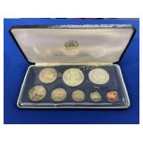 1974 JAMAICA PROOF SET $10,5,1,25C,20C,10C,5C,1C