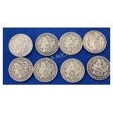(8) MORGANS 1900,1900 O,1901 O,1902 O,1904.