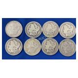 (8)MORGANS 1889,1891,1897O,1892O,1890O,1899O,1898S