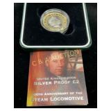 2004 12G. .925 SILVER 200TH ANN. STEAM LOCOMOTIVE