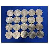 (20) 1776-1976 IKE SILVER DOLLARS