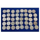 (40) PRE1964/OLDER SILVER FRANKLIN 1/2
