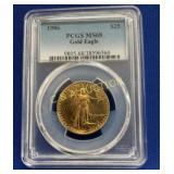 1986 $25 GOLD PCGS MS68 DOUBLE GOLD EAGLE