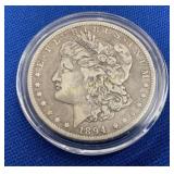 1894 O MORGAN SILVER DOLLAR