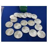 (20) UNC 2003 SILVER EAGLES