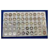 (50) 1 OZ SILVER EACH CAPITALS OF THE UNION SERIES