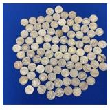 (100) PRE1964/OLDER SILVER DIMES