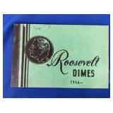 BOOK OF 1946-58 D ROOSEVELT DIMES (MISSING 1955D)