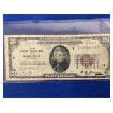 1929 $20 FED RESERVE BANK MINNEAPOLIS BILL