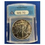1987 MS70 SILVER EAGLE