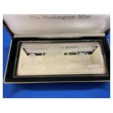 2001 $100 SILVER #0781 WASHINGTON MINT W/ CASE