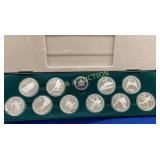 1988 SET (10) $20 US OLYMPICS CALGARY COINS