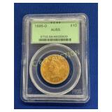 1895 O $10 AU55 GOLD LIBERTY HEAD