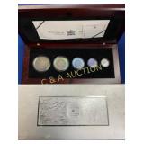 2003 (5) COINS MAPLE LEAF SILVER HOLGRAM SET