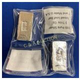 (2) 3 OZ SILVER EACH BREAD LOAF BARS 6 OZ TOTAL