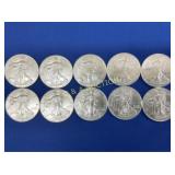 (10) UNC 2019 SILVER AMERICAN EAGLES