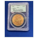 1907 $20 MS61 GOLD LIBERTY HEAD