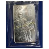 10 TROY OZ FREEDOM BAR .999 FINE SILVER 107.8682