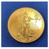 2009 $50 1 OZ GOLD SAINT GUADENS COIN