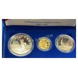 1986 $5 GOLD, SILVER DOLLAR,1/2 DOLLAR LIBERTY SET