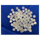 (100) SILVER WASHINGTON QUARTERS