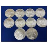 (10) 2015 UNC 1OZ YR OF RAM ROUNDS TOTAL 10OZ