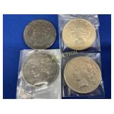 1881 O MORGAN, (3) PEACE 1922, 1926
