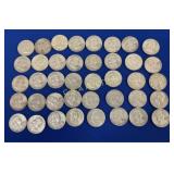 (40) PRE1964/OLDER SILVER FRANKLIN HALVES