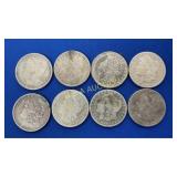 (8)MORGANS 1882S,1880,1901S,1883,1882,1886O,1884S
