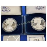 (2) 2010,2007 SILVER AMERICAN EAGLES