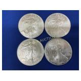 (4) 2003 SILVER AMERICAN EAGLES