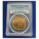 1896 S PCGS MS61 $20 GOLD LIBERTY HEAD