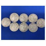 (8) 1901 O MORGAN SILVER DOLLARS