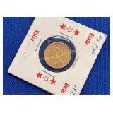 1879 $2 1/2 GOLD EXTRA FINE LIBERTY HEAD