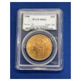 1900 PCGS MS61 $20 GOLD LIBERTY HEAD
