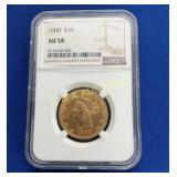 1900 $10 AU58 GOLD LIBERTY HEAD