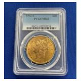 1902 S $20 PCGS MS61 GOLD LIBERTY HEAD