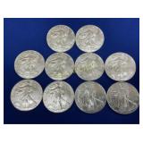 (10) UNC 2019 SILVER AMERICAN EAGLES