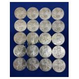 (20) UNC 2000 UNC SILVER AMERICAN EAGLES
