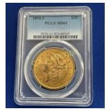 1894 S $20 PGS MS61 GOLD LIBERTY HEAD